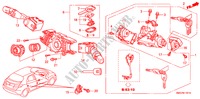 COMBINATION SWITCH (RH) for Honda CIVIC 1.8 SE 5 Doors Intelligent Manual Transmission 2008