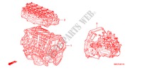 ENGINE ASSY./ TRANSMISSION ASSY. (1.8L) for Honda CIVIC 1.8 COMFORT 5 Doors 6 speed manual 2007