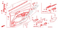 FRONT DOOR LINING (LH) for Honda CIVIC 1.8 COMFORT 5 Doors 6 speed manual 2007