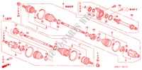 FRONT DRIVESHAFT/ HALF SHAFT (1.8L) for Honda CIVIC 1.8 EXECUTIVE 5 Doors 6 speed manual 2007