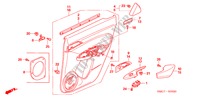 REAR DOOR LINING for Honda CIVIC 1.8 EXECUTIVE 5 Doors 6 speed manual 2007