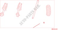 SPORTS SUSPENSION FOR 2.2I AND CTDI for Honda CIVIC 2.2 SPORT 5 Doors 6 speed manual 2006
