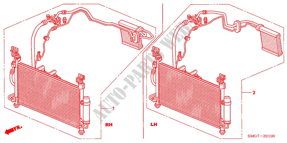 AIR CONDITIONER (KIT) for Honda CIVIC 2.2 BASE 5 Doors 6 speed manual 2006