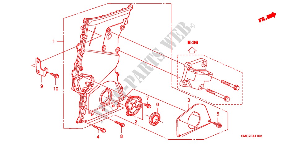 CHAIN CASE (DIESEL) for Honda CIVIC 2.2 BASE 5 Doors 6 speed manual 2006