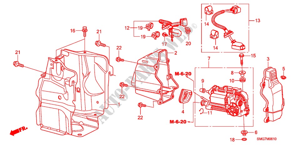CLUTCH ACTUATOR (I SHIFT) for Honda CIVIC 1.4 BASE 5 Doors Intelligent Manual Transmission 2006