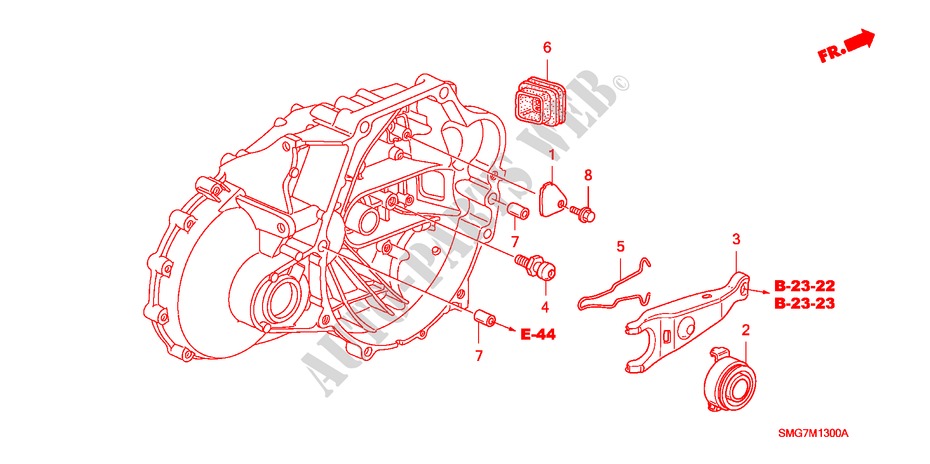 CLUTCH RELEASE (DIESEL) for Honda CIVIC 2.2 COMFORT    DPF 5 Doors 6 speed manual 2007