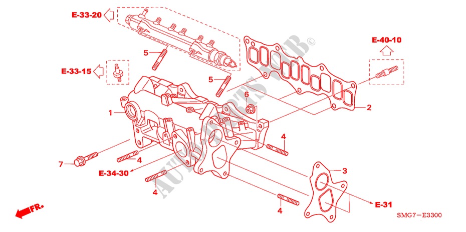 INTAKE MANIFOLD (DIESEL) for Honda CIVIC 2.2 SPORT 5 Doors 6 speed manual 2006