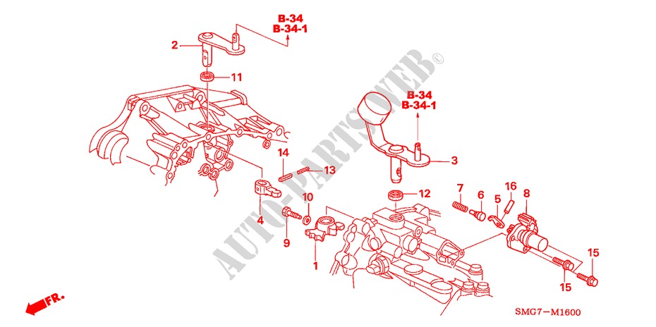 SHIFT ARM/SHIFT LEVER (DIESEL) for Honda CIVIC 2.2 SE 5 Doors 6 speed manual 2006