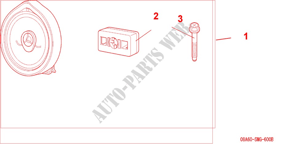 SPEAKER UPGRADE KIT for Honda CIVIC 1.8 SPORT 5 Doors Intelligent Manual Transmission 2006