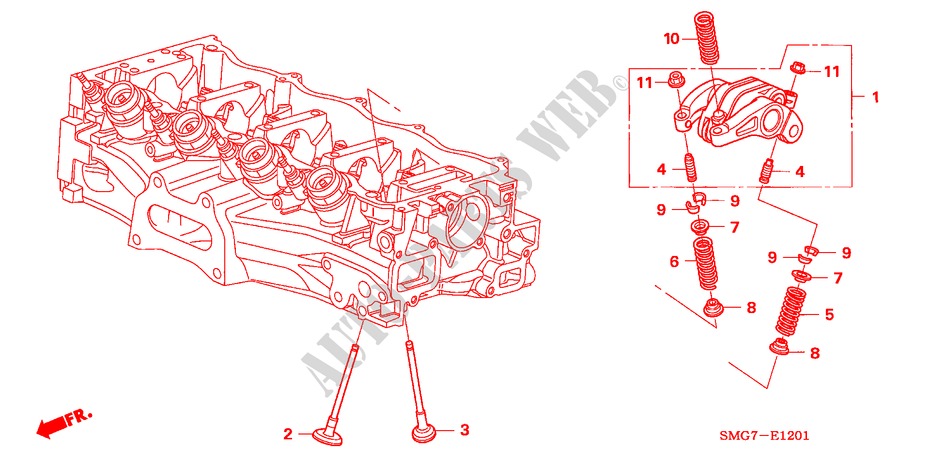 VALVE/ROCKER ARM (1.8L) for Honda CIVIC 1.8 SPORT 5 Doors Intelligent Manual Transmission 2006