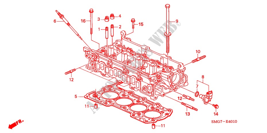 VALVE STEM SEAL/GLOW PLUG (DIESEL) for Honda CIVIC 2.2 BASE 5 Doors 6 speed manual 2006
