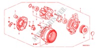 ALTERNATOR(DENSO)(DIESEL) for Honda CIVIC 2.2 COMFORT 5 Doors 6 speed manual 2010