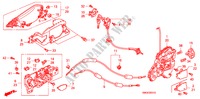 FRONT DOOR LOCKS/OUTER HA NDLE for Honda CIVIC 2.2 GT 5 Doors 6 speed manual 2010