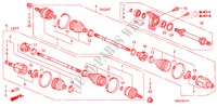 FRONT DRIVESHAFT/HALF SHA FT(1.8L) for Honda CIVIC 1.8 GT 5 Doors 6 speed manual 2010
