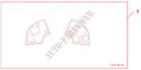 INTERIOR PANEL RH  H/L WASHER for Honda CIVIC 1.8 ES 5 Doors 6 speed manual 2010