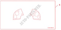 INTERIOR PANEL RH  HID & H/L WASHER for Honda CIVIC 2.2 ES 5 Doors 6 speed manual 2010