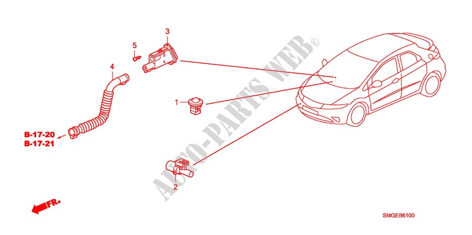 AIR CONDITIONER(SENSOR) for Honda CIVIC 2.2 VXI 5 Doors 6 speed manual 2010