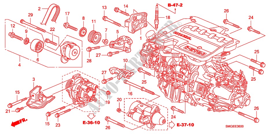 ENGINE MOUNTING BRACKET(D IESEL) for Honda CIVIC 2.2 VXI 5 Doors 6 speed manual 2010