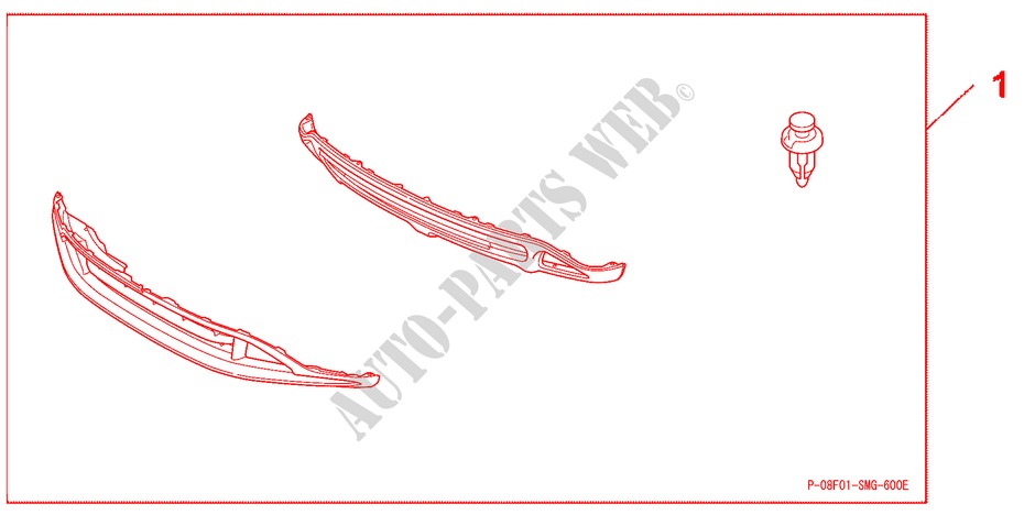 FRONT & REAR SKIRT ALABASTER SILVER for Honda CIVIC 2.2 VXI 5 Doors 6 speed manual 2010