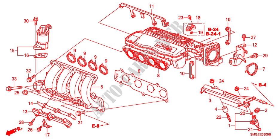 INTAKE MANIFOLD(1.4L) for Honda CIVIC 1.4 S 5 Doors 6 speed manual 2009