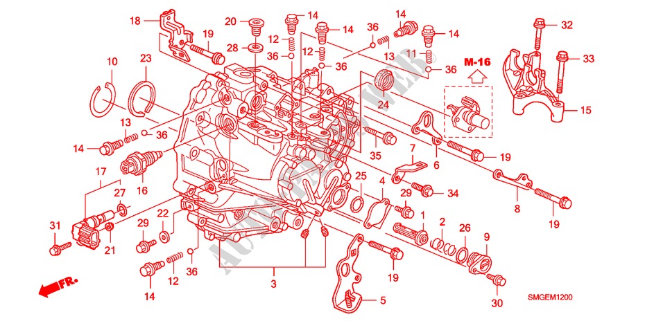 TRANSMISSION CASE(DIESEL) for Honda CIVIC 2.2 EXECUTIVE 5 Doors 6 speed manual 2009