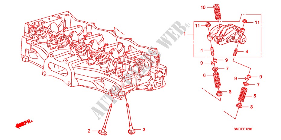VALVE/ROCKER ARM(1.8L) for Honda CIVIC 1.8 EXECUTIVE 5 Doors 6 speed manual 2009