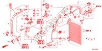 AIR CONDITIONER(HOSES/PIP ES)(LH) for Honda CIVIC 1.4BASE 5 Doors 6 speed manual 2011