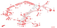 EXHAUST PIPE/SILENCER(1.4 L) for Honda CIVIC 1.4COMFORT 5 Doors Intelligent Manual Transmission 2011