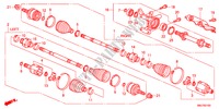 FRONT DRIVESHAFT/HALF SHA FT(DIESEL) for Honda CIVIC 2.2ES 5 Doors 6 speed manual 2011
