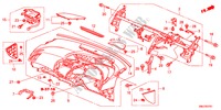 INSTRUMENT PANEL(RH) for Honda CIVIC 1.4GT    AUDIOLESS 5 Doors Intelligent Manual Transmission 2011