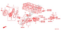 WATER PUMP(1.4L) for Honda CIVIC 1.4SPORT 5 Doors 6 speed manual 2011