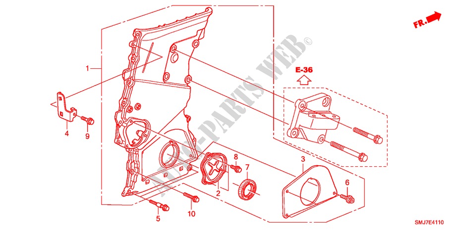 CHAIN CASE(DIESEL) for Honda CIVIC 2.2SPORT 5 Doors 6 speed manual 2011