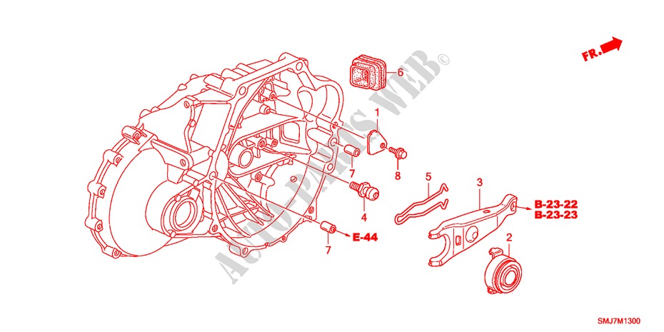CLUTCH RELEASE(DIESEL) for Honda CIVIC 2.2GT 5 Doors 6 speed manual 2011