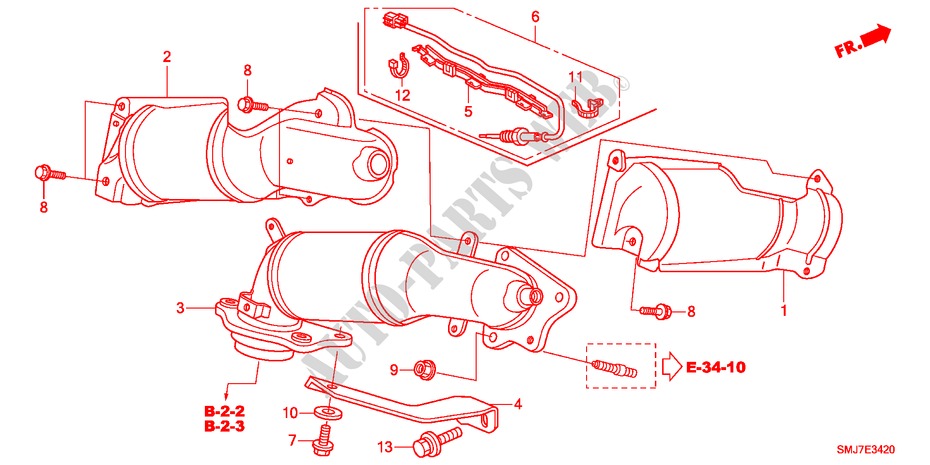 CONVERTER(DIESEL) for Honda CIVIC 2.2SPORT 5 Doors 6 speed manual 2011