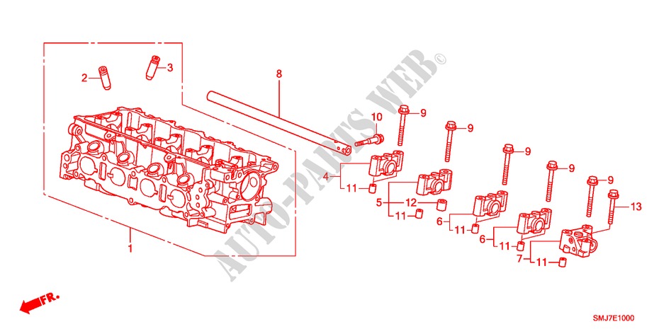 CYLINDER HEAD(1.4L) for Honda CIVIC 1.4SPORT LPG 5 Doors 6 speed manual 2011