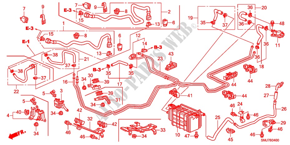 FUEL PIPE(1.4L) for Honda CIVIC 1.4COMFORT 5 Doors 6 speed manual 2011