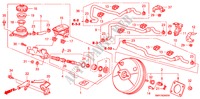 BRAKE MASTER CYLINDER/ MASTER POWER (LH) for Honda CIVIC 2.0 TYPE R 3 Doors 6 speed manual 2007