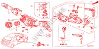 COMBINATION SWITCH (RH) for Honda CIVIC 1.8 TYPE S 3 Doors Intelligent Manual Transmission 2008