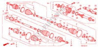 FRONT DRIVESHAFT/ HALF SHAFT (DIESEL) for Honda CIVIC 2.2 TYPE S 3 Doors 6 speed manual 2007