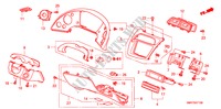 INSTRUMENT PANEL GARNISH (LH)(DRIVER SIDE) for Honda CIVIC 2.0 TYPE R 3 Doors 6 speed manual 2007