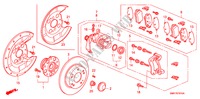 REAR BRAKE for Honda CIVIC 2.0 TYPE R 3 Doors 6 speed manual 2007