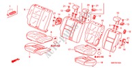 REAR SEAT for Honda CIVIC 2.0 TYPE R 3 Doors 6 speed manual 2007