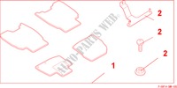 STANDARD FLOOR CARPETS   FOR RHD for Honda CIVIC 1.8 BASE 3 Doors 6 speed manual 2007