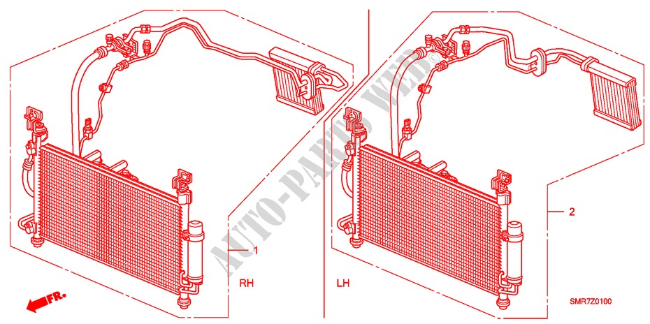 AIR CONDITIONER (KIT) for Honda CIVIC 2.0 TYPE R 3 Doors 6 speed manual 2007
