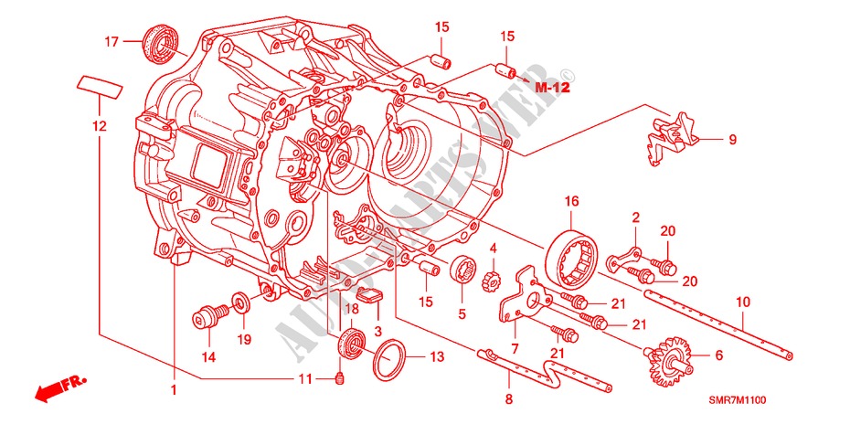 CLUTCH CASE (DIESEL) for Honda CIVIC 2.2 TYPE S     DPF 3 Doors 6 speed manual 2007