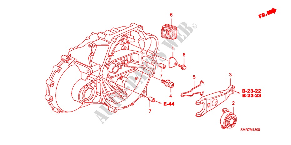 CLUTCH RELEASE (DIESEL) for Honda CIVIC 2.2 TYPE S 3 Doors 6 speed manual 2008