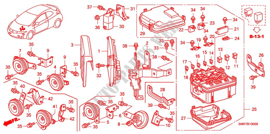 CONTROL UNIT (ENGINE ROOM) (1) for Honda CIVIC 1.4 TYPE S 3 Doors 6 speed manual 2009