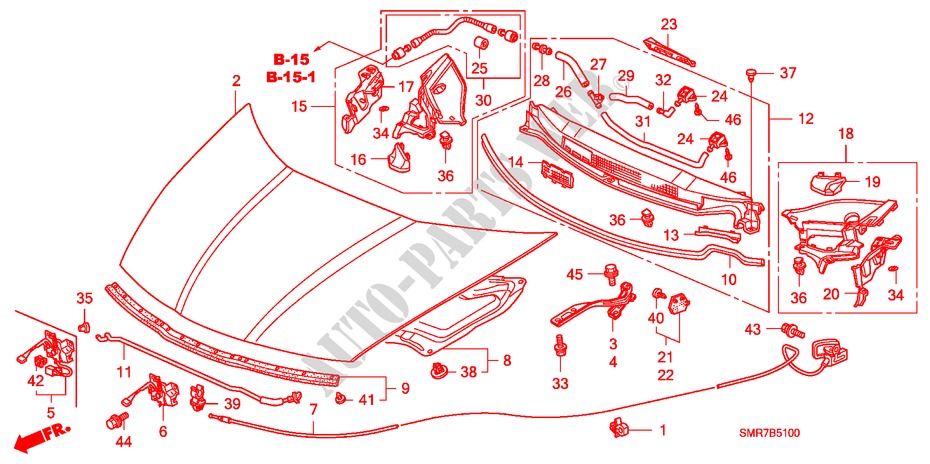 ENGINE HOOD (LH) for Honda CIVIC 1.4 TYPE S 3 Doors 6 speed manual 2009