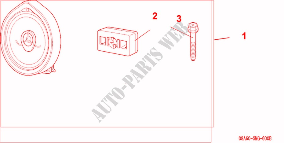 SPEAKER UPGRADE KIT   CO AXIAL for Honda CIVIC 1.8 TYPE S 3 Doors Intelligent Manual Transmission 2008