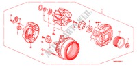 ALTERNATOR(DENSO)(2.0L) for Honda CIVIC 2.0 TYPE-R    PLUS 3 Doors 6 speed manual 2011